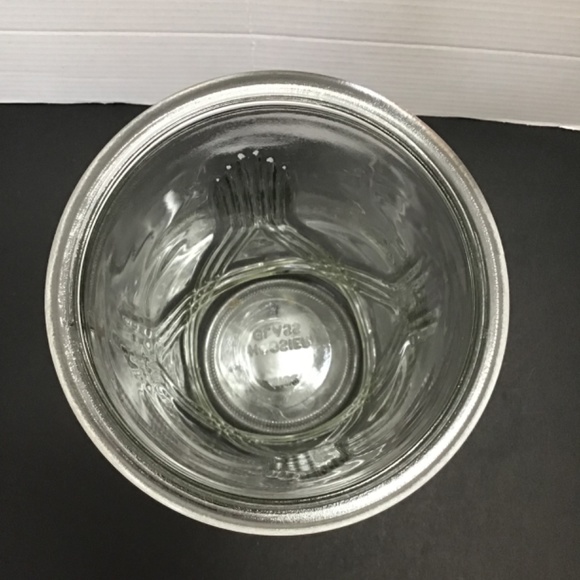 Vintage 9.75” Clear Art Deco Glass Hoosier Vase - Picture 4 of 5